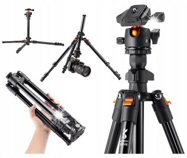 Штатив для фотоапарата K&F з 3D-головкою та тримачем для телефону