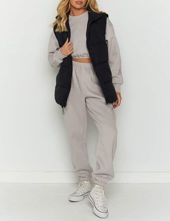 Жіноча жилетка Zhiyouni з пуховим наповнювачем, без рукавів, чорного кольору