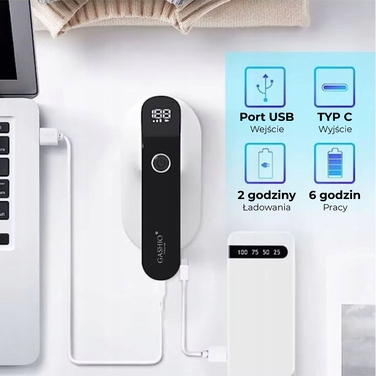 Електрична акумуляторна машинка для видалення ковтунців GASHIO M1 з нержавіючої сталі