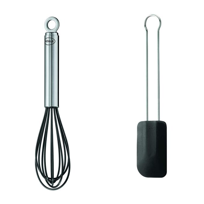 Венчик кухонний RÖSLE Silikon, 27 см, нержавіюча сталь 18/10, термостійкий до 220°C, для миття в посудомийній машині