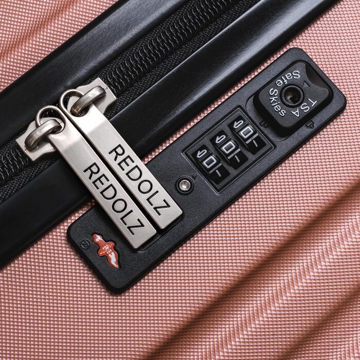 Набір валіз REDOLZ 3 шт. | Чохол ABS, TSA-замок, 4 колеса | Розміри S/M/L (Для жінок/чоловіків)