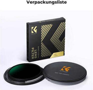 Графільтр K&F Concept Nano-X Serie Slim ND64 (49mm) - 6 ступенів затемнення