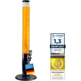 GOODS+GADGETS XXL Drinks Column Beer Column Beer Tower Party Beer Dispensing Column with Tap (5 Liter)