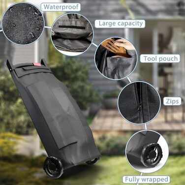 GFTIME 7030 Grill Cover for Weber Traveler 9010001 – Premium 600D Waterproof Storage Cover, compatible with Weber Traveler Gas Grill, optimal protection and mobility for your grill!