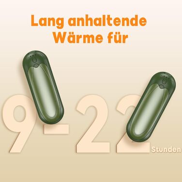 Електричні грілки для рук 2 шт. 7000mAh з 3 рівнями нагріву, портативні, з магнітним кріпленням, зимовий подарунок для жінок та чоловіків (2 шт., зелені)