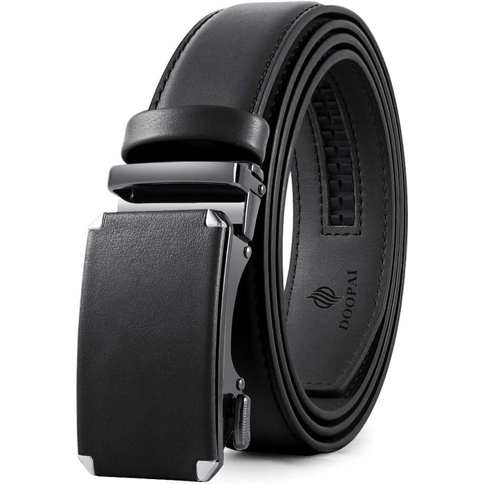 Чоловічий ремінь DOOPAI, 115-135 см, регульований розмір (05 Black)