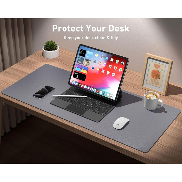 Килимок на стіл Aothia: захист від води, неслизький, 80x40 см, сірий