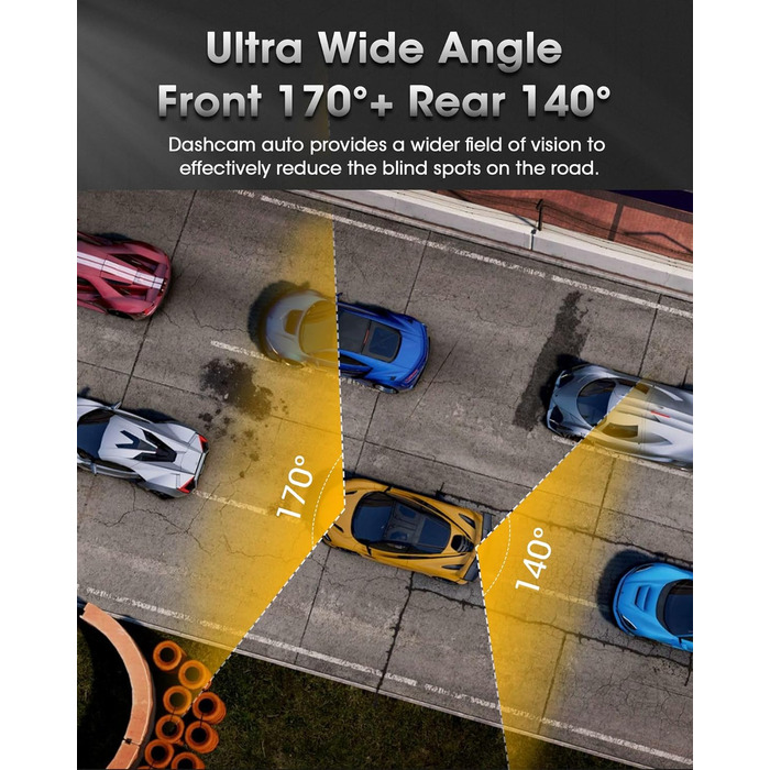 Дзеркало-відеореєстратор з камерою заднього виду Dual 1080P, 10