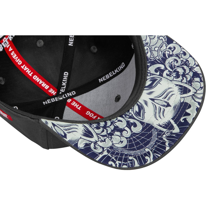 Кепка Snapback Nebelkind Самурай сіра, універсальний розмір, регульована, бейсболка, streetwear стиль