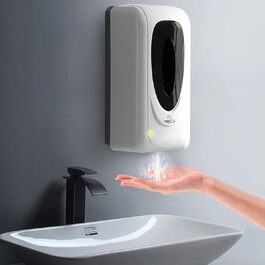 Jewaytec Автоматичний сенсорний дозатор дезінфектора 1000 мл для стіни, електричний диспенсер для мила й антисептика з розпилювачем, для дому та бізнесу