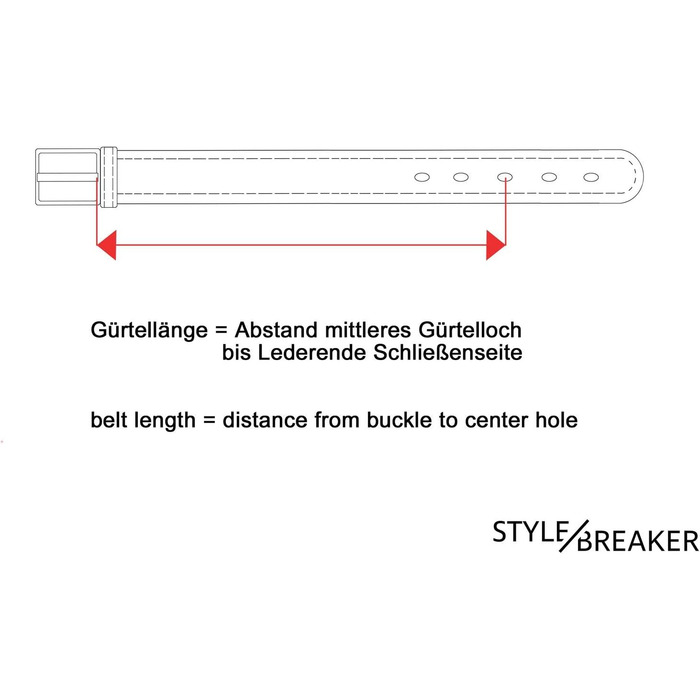 Жіночий ремінь StyleBREAKER з декоративними заклепками, штучна шкіра, темно-сірий, регульований