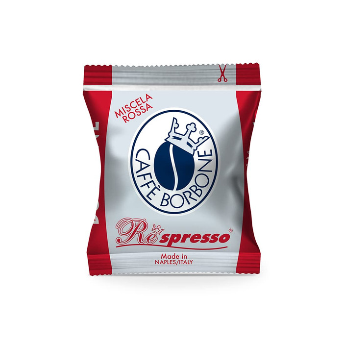 Кава в капсулах Caffè Borbone Respresso Rote Mischung (Червона суміш), сумісні з Nespresso, 100 шт