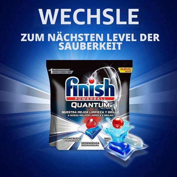 Таблетки для посудомийної машини Finish Powerball Quantum Ultimate, 20 шт