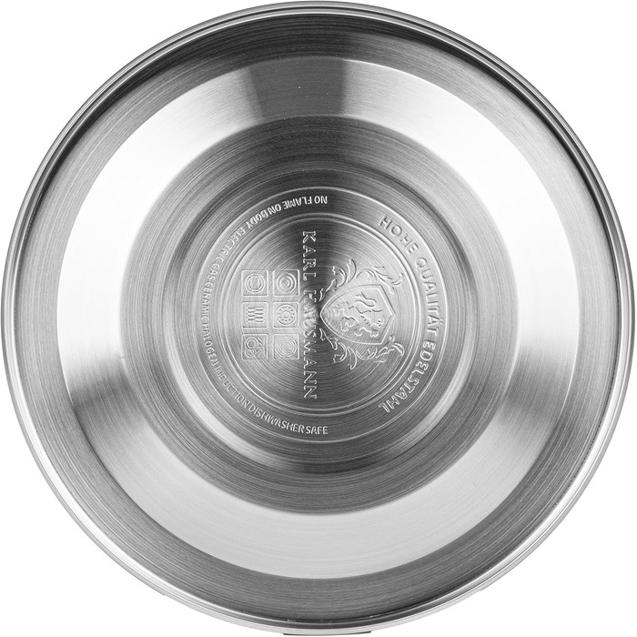 Чайник для води Karl Hausmann Induktion 3L, чорний, з автоматичним свистком, нержавіюча сталь, для всіх типів плит