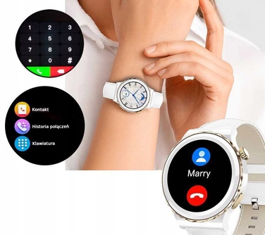 Смарт-годинник Smart-Trend GT, білий з золотом