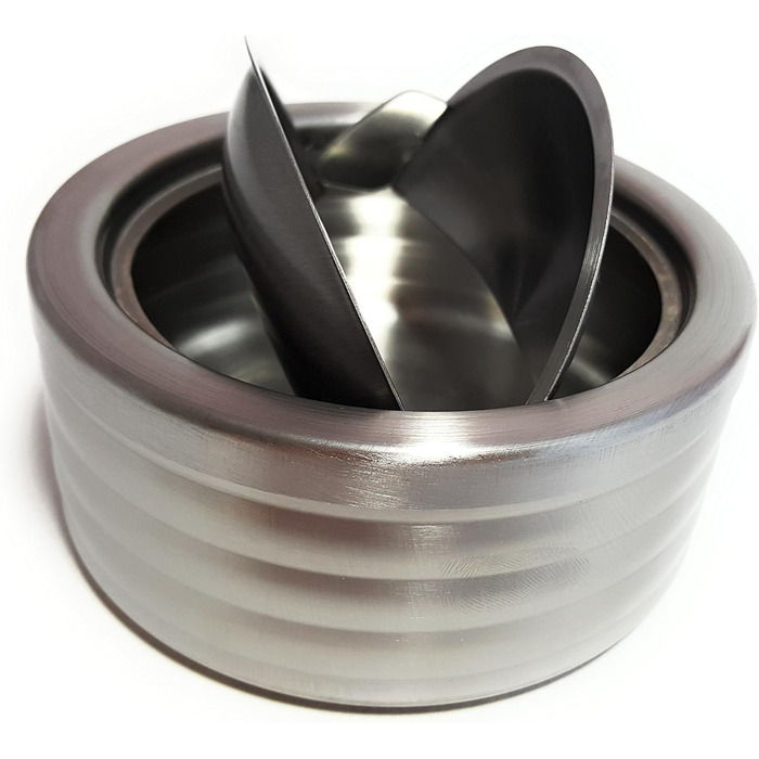 Попільничка з кришкою Bambelaa, нержавіюча сталь, для бару, 1 шт.