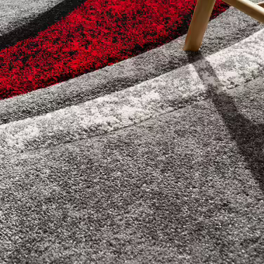 Paco Home Rug Living Room Short Pile Vintage Hand-Knotted Contour Cut 3D Optic, Size: 80x300 cm, Color: Brown