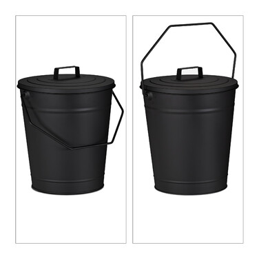 Relaxdays Ash Bucket with Lid