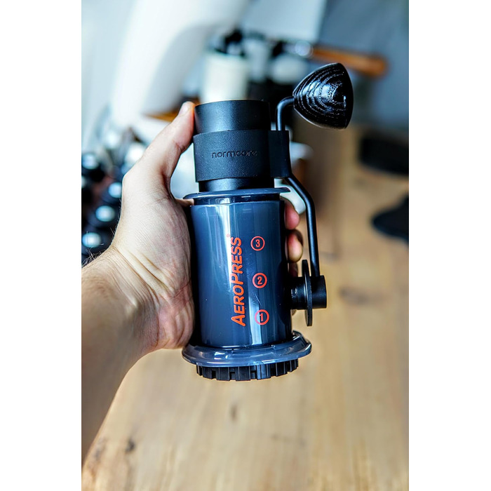 Ручна кавомолка Normcore V2 з нержавіючої сталі, 38 мм – для Aeropress, Espresso, French Press