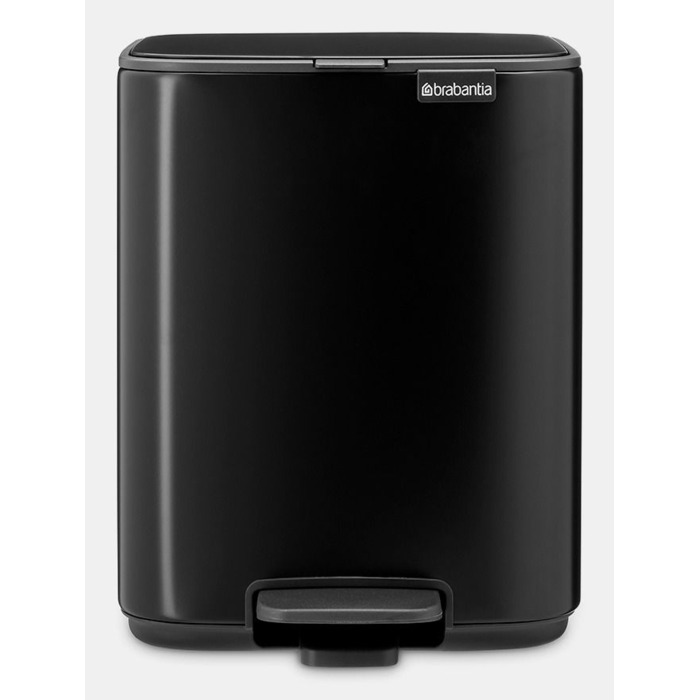 Сміттєвий кошик з педаллю BRABANTIA Bo, 7 л, матовий чорний