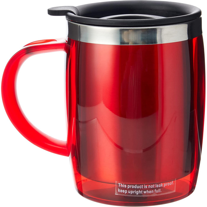 Термос ThermoCafé Transluzente Schreibtischbecher, червоний, 450 мл - 1 шт.