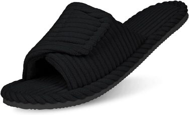 Домашні тапочки з піною-пам'яттю Damen, теплі зимові, з м'якого корду, зручні, антиковзкі, кремово-білі (чорні, 39 EU)