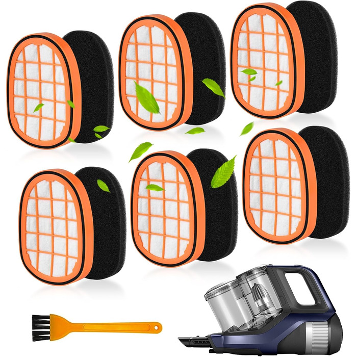 Набір фільтрів для акумуляторного пилососа Philips SpeedPro Max Aqua FC5005/01, 6 шт.