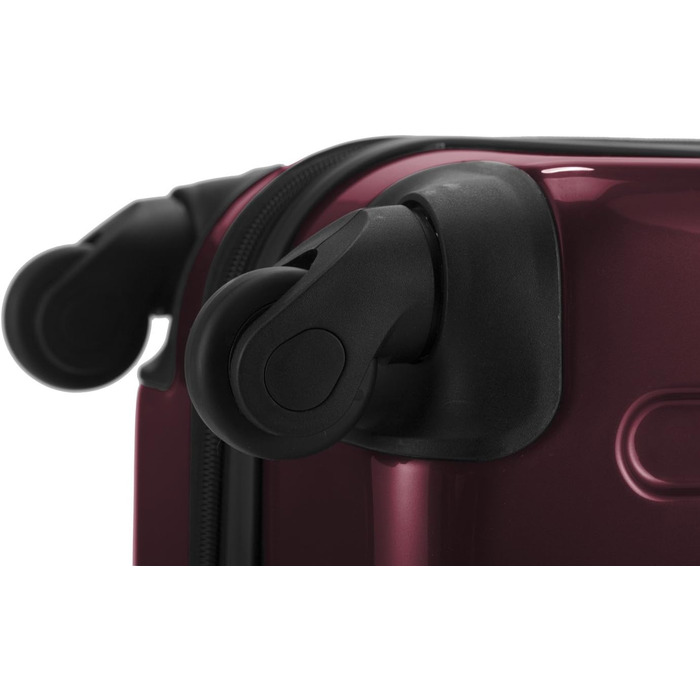 Чемодан ручної поклажі Alex від Hauptstadtkoffer, 38x23 см, 42 л, з 4 колесами, жорсткий, розширюваний, Бордовий (65)