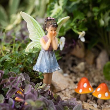 PRETMANN's Garden Fairies – 7-piece set of little fairies and accessories – Colorful supplies