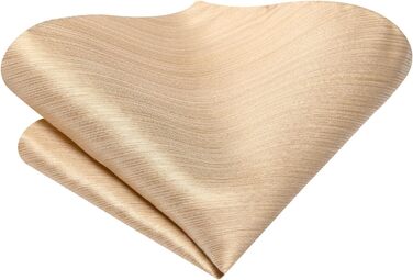 Комплект краватки, нагрудного хустинки та краваткових затискачів Hi-Tie, золотистий, для вечірки, весілля