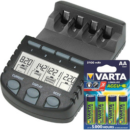 Зарядний пристрій Technoline BC 700 Set + акумулятор V56706 чорного кольору