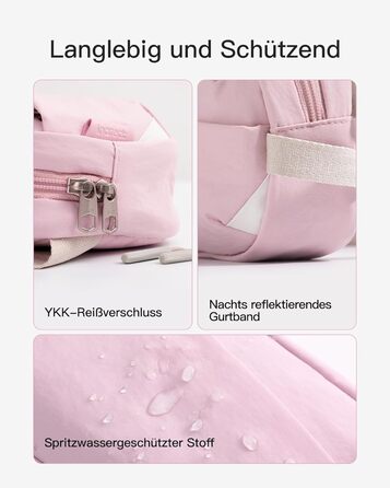 Сумка на пояс Inateck X-Mini, 1.5 л, RFID захистом, для подорожей, спорту, туризму (Рожева)