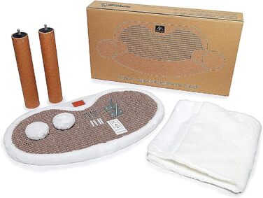 Кішка-гамак Pfotenolymp® для котів до 10 кг | Кріплення на стіну | Висока стабільність | Години розваг з дряпанням | Гігієнічний та легкий у догляді | Екологічний | Легка установка