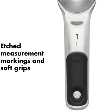 Мірні ложки OXO Good Grips з магнітним закриттям, 4 шт., нержавіюча сталь
