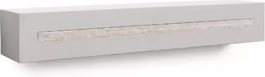 Ключниця з полицею Buchenbusch Urban Design з бетону 'Light Edition', 33x6x5 см, настінна ключниця для передпокою, біло-мармурова