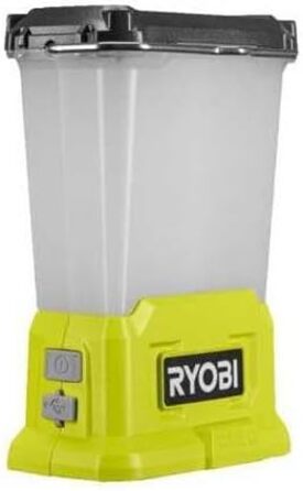 RYOBI 18V ONE+ Cordless LED Lantern Light RLL18-0 (3 brightness levels with 60, 400, and 850 lumens, battery and charger not included)