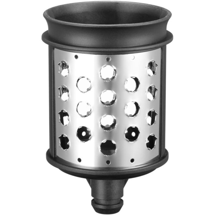 KitchenAid KSMVSA + KSMEMVSC Vegetable Chopper Set, Stainless Steel, Silver, White, 7-Piece