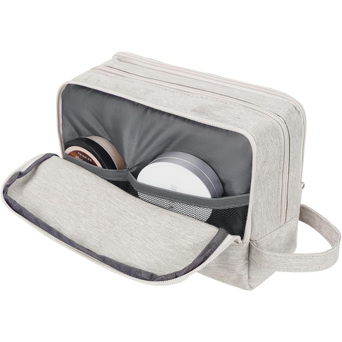 Чоловічий дорожній косметичний набір Wandf - органайзер для туалетних речей (Джинс, Бежевий)