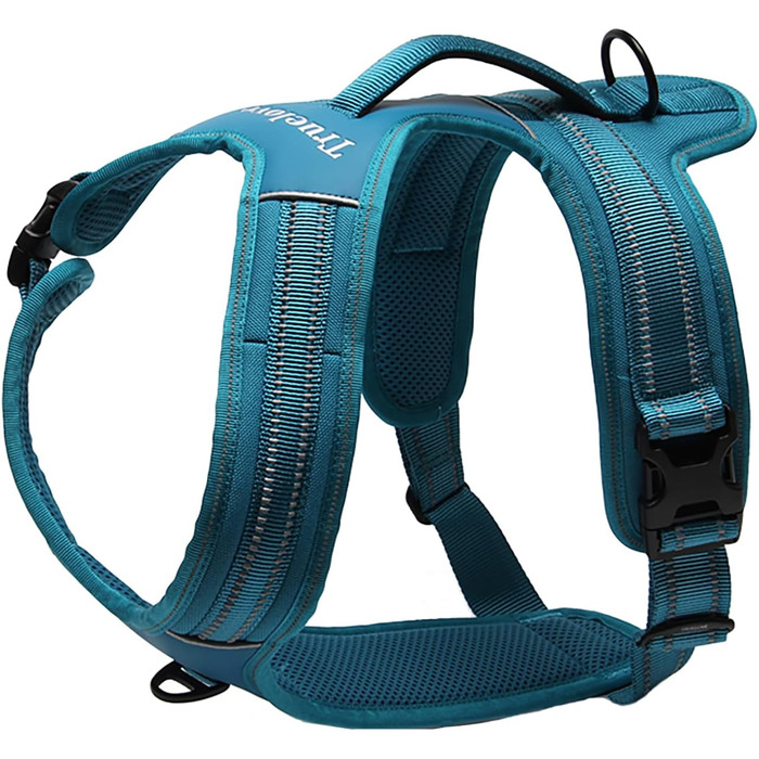 Шлейка для собак Truelove TLH5551 з ручкою, м'яка, з відбиваючим матеріалом (XS, блакитна)