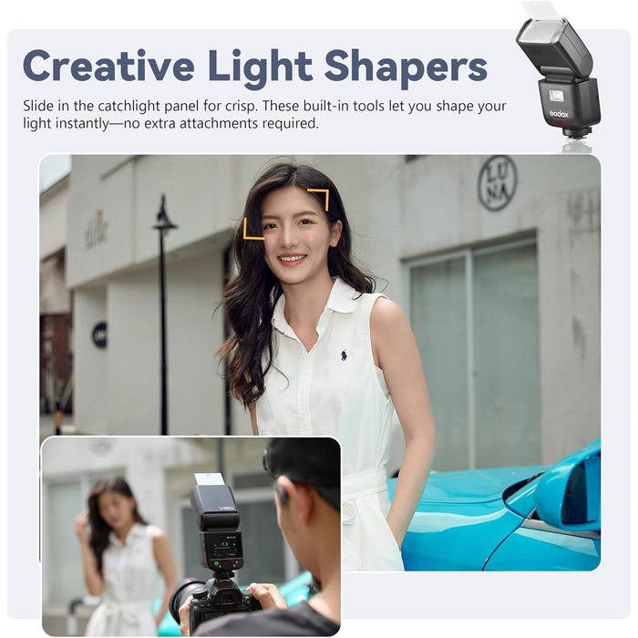 Спалах Godox V480 O TTL для Olympus та Panasonic: LED-лампа, X Wireless, GN50, HSS 1/8000s, Touchscreen