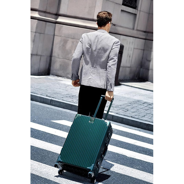 Чемодан-валіза ручної об'єм Yuweijie з алюмінієвим каркасом та полікарбонатом, 55 см, 35 л