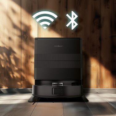 Робот-пилосос та робот-мийник Cecotec Conga X50 X-Treme з автопорожненням та керуванням через додаток. Лазерна навігація, інтелектуальне картографування, 15000Pa, 240хв автономії, знімне моп, база з 3 резервуарами