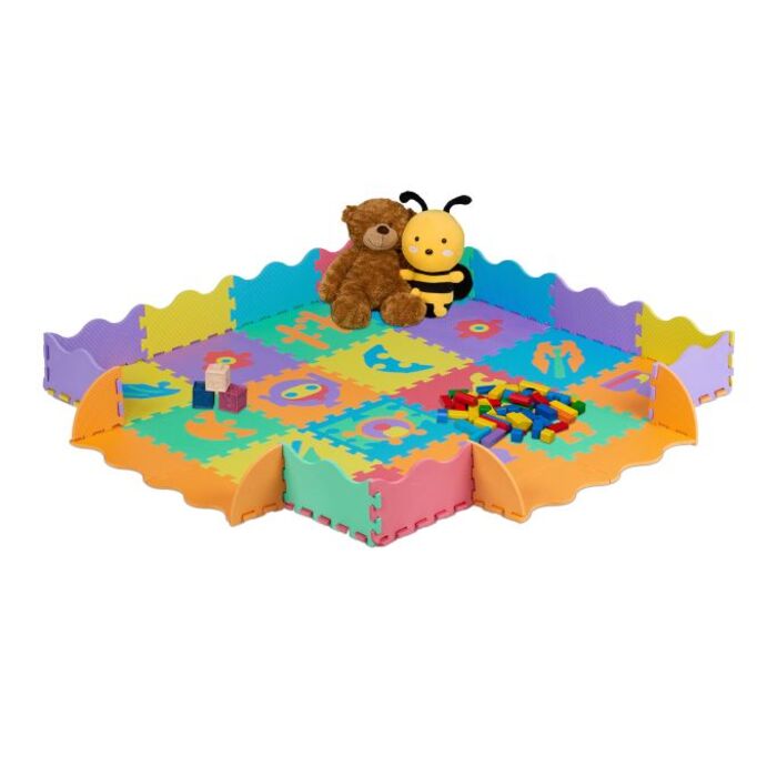 Relaxdays Puzzle Mat Robot Parts