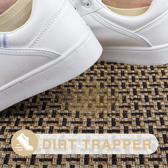 При Entrance килимок для входу LEKEEPGO 60x90 см, протиковзний вологопоглинаючий килим для дому та дверей, чорний