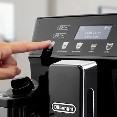 Ріжкова кавомашина De'Longhi Eletta Evo ECAM 46.860.B, 1450 Вт, чорна