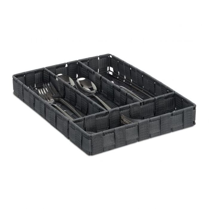 Relaxdays Cutlery Box with 4 Compartments