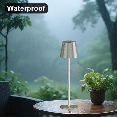 Акумуляторна LED настільна лампа бездротова з USB-C зарядкою, регульованою яскравістю та 3 режимами освітлення (сіра)