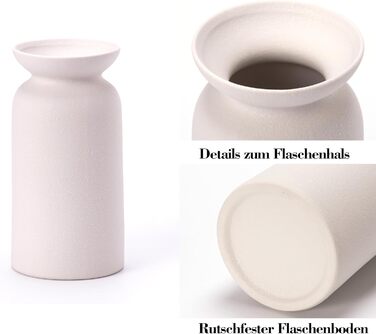 Керамічні вази 3 шт., сучасний мінімалізм, декор для дому, вази для пампасних трав, вітальня (12 білий)