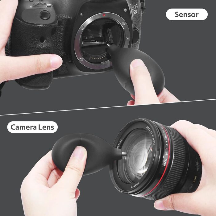 Набір для чищення камери 36-в-1: повний формат, Lenspen, повітряний дмух, пензлі, очищувач, серветки для лінз. Сумісний з Canon, Sony, Nikon, Pentax DSLR