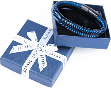 Чоловічий шкіряний браслет Armand, 21 см. Чорний, зелений, червоний, білий. Подарунок на День батька. Браслет для чоловіків Armand